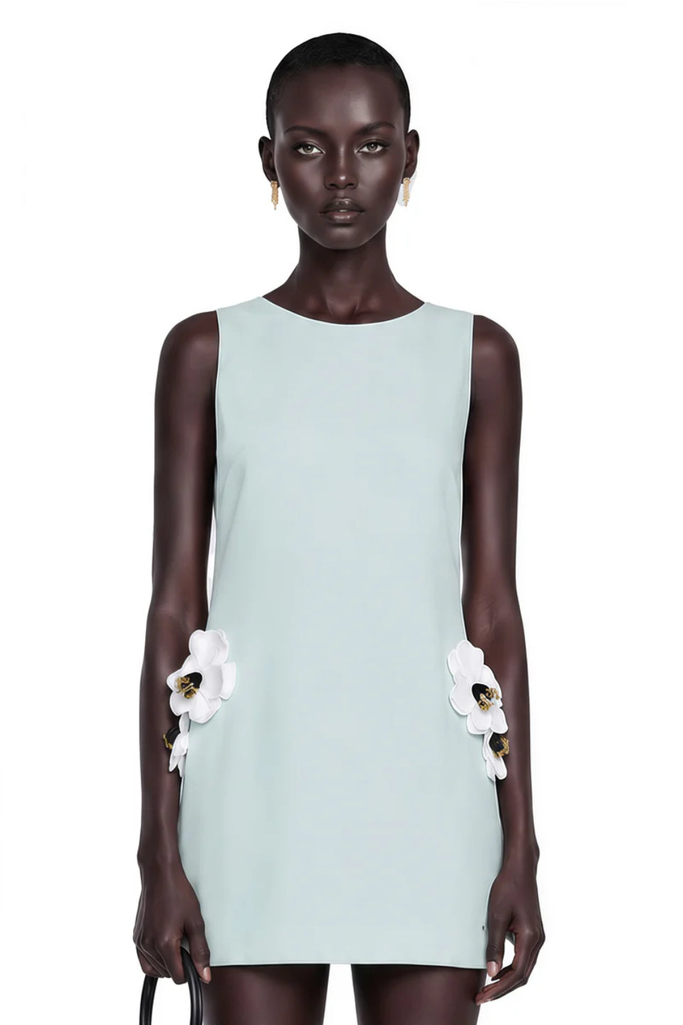 Mint Blossom Mini Dress
