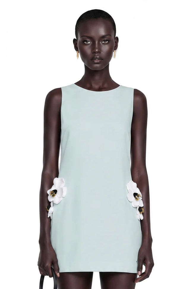 Mint Blossom Mini Dress Hover Image