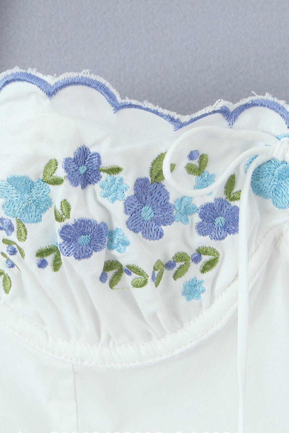 Bluebell Embroidery Mini Dress