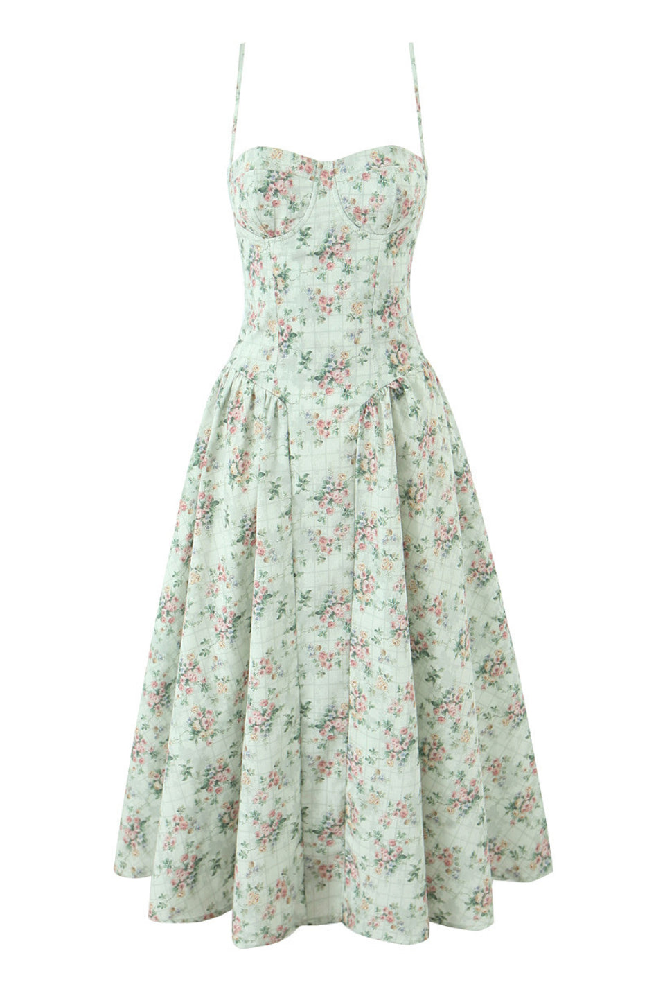 Sage Garden Soirée Midi Dress