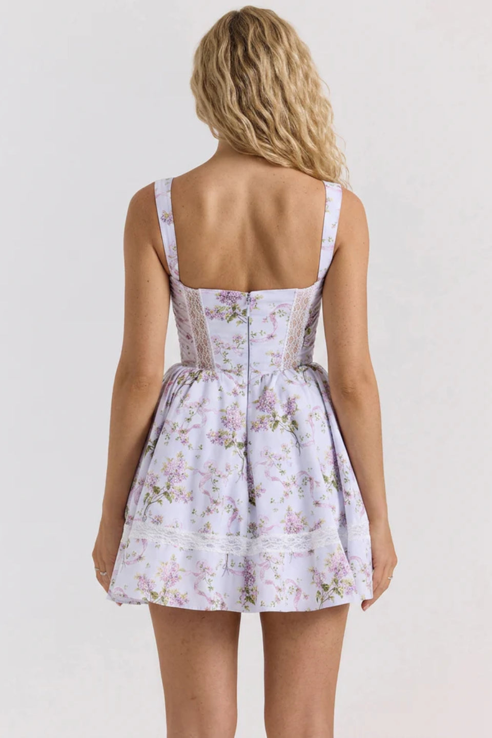 Lavender Picnic Mini Dress