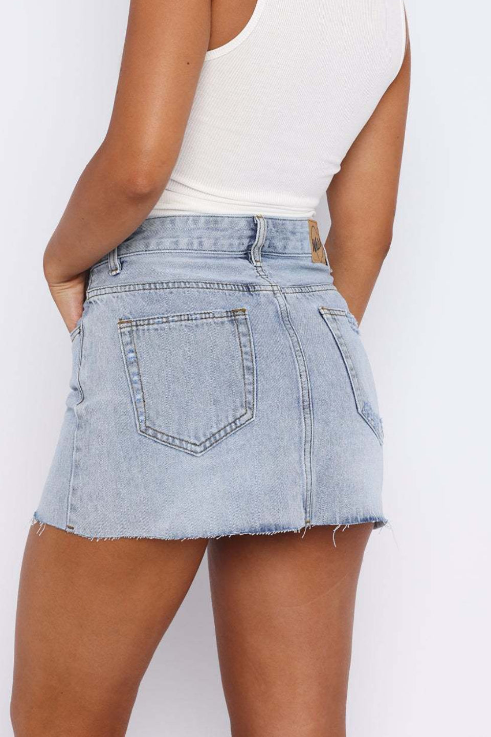 Downtown Denim Mini Skirt