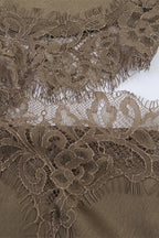 Mocha Lace Mini Dress