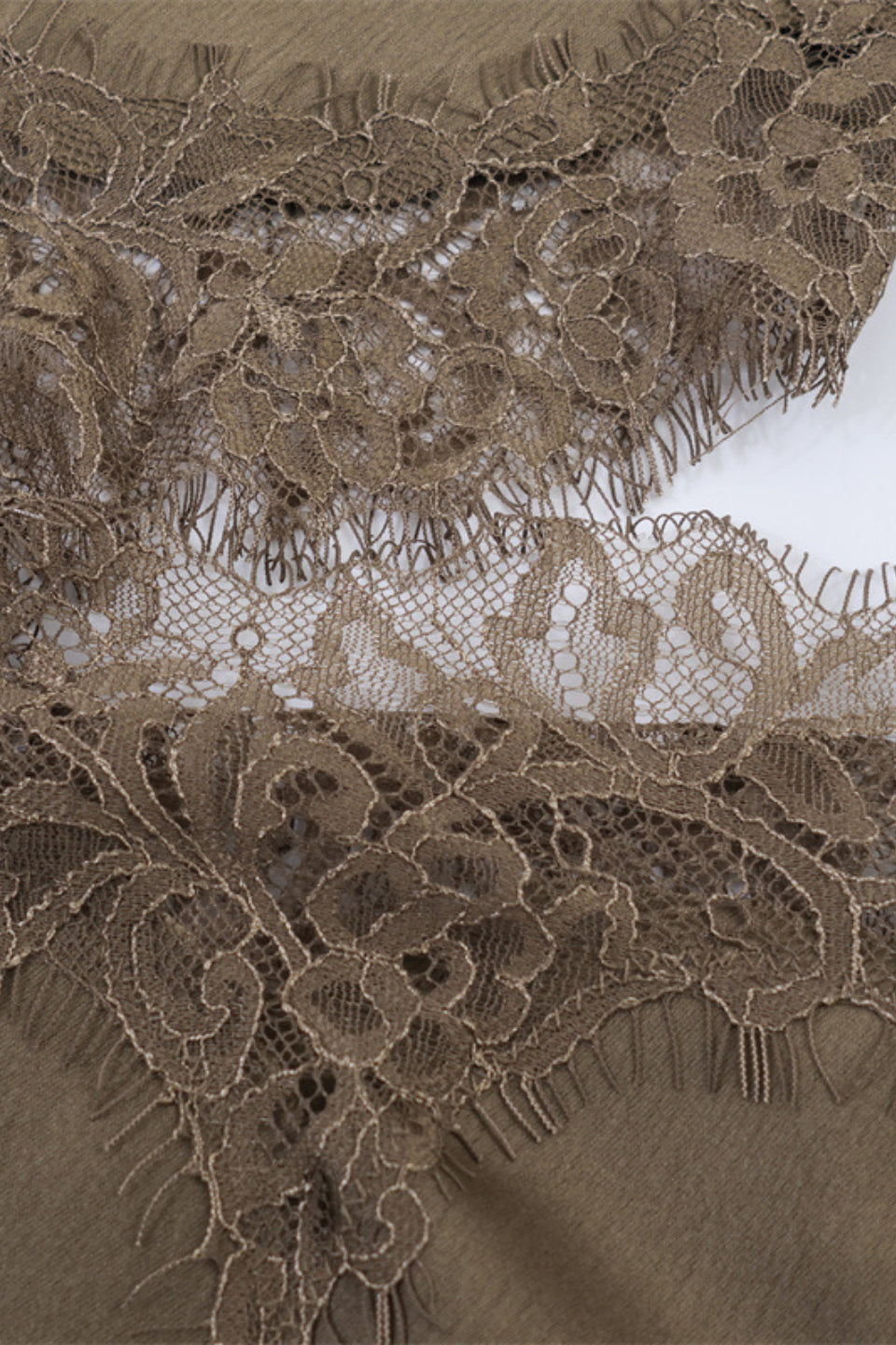 Mocha Lace Mini Dress