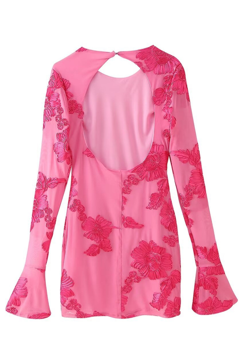 Rosé Bloom Mini Dress
