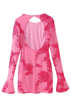 Rosé Bloom Mini Dress