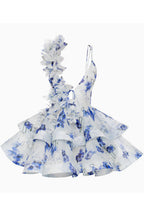 Sky Blossom Mini Dress