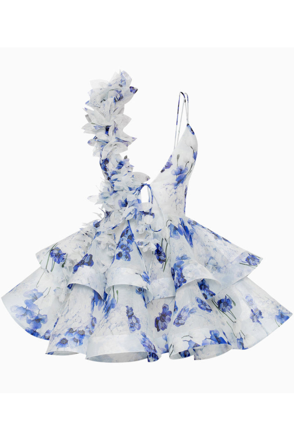 Sky Blossom Mini Dress
