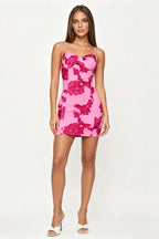 Rosé Petal Mini Dress
