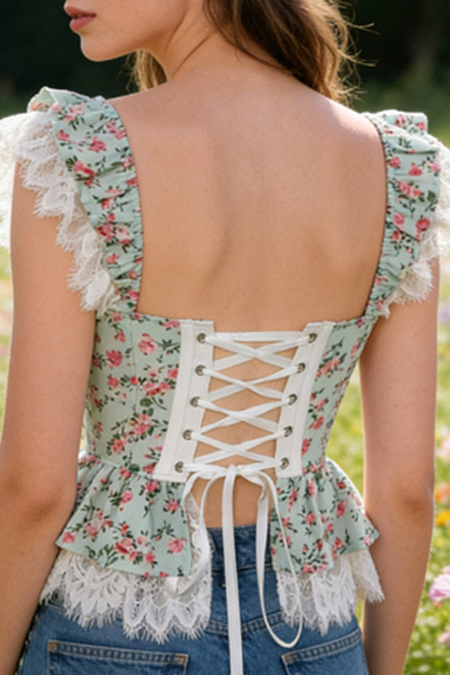 Mint Garden Corset Main Image