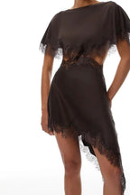 Mocha After Dark Mini Dress