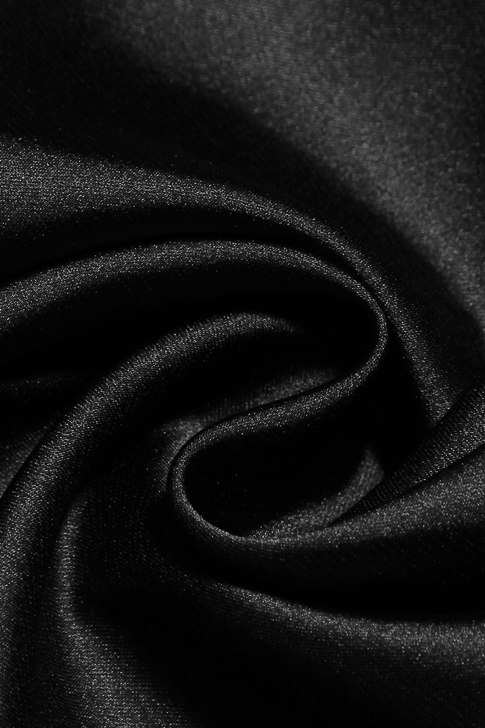 Midnight Satin Halter Top
