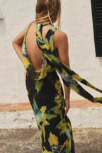 Midnight Bloom Maxi Dress