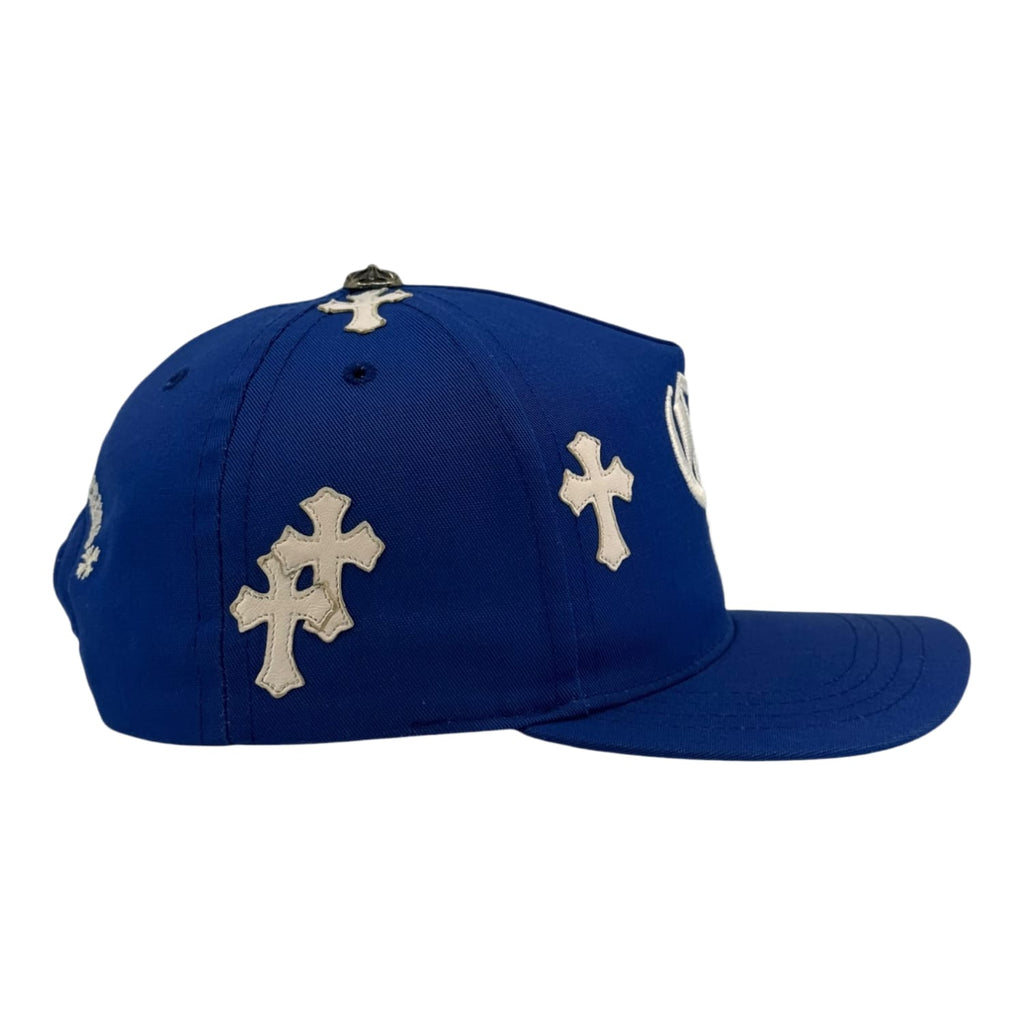 Chrome Hearts Cross Patch Baseball Hat Blue