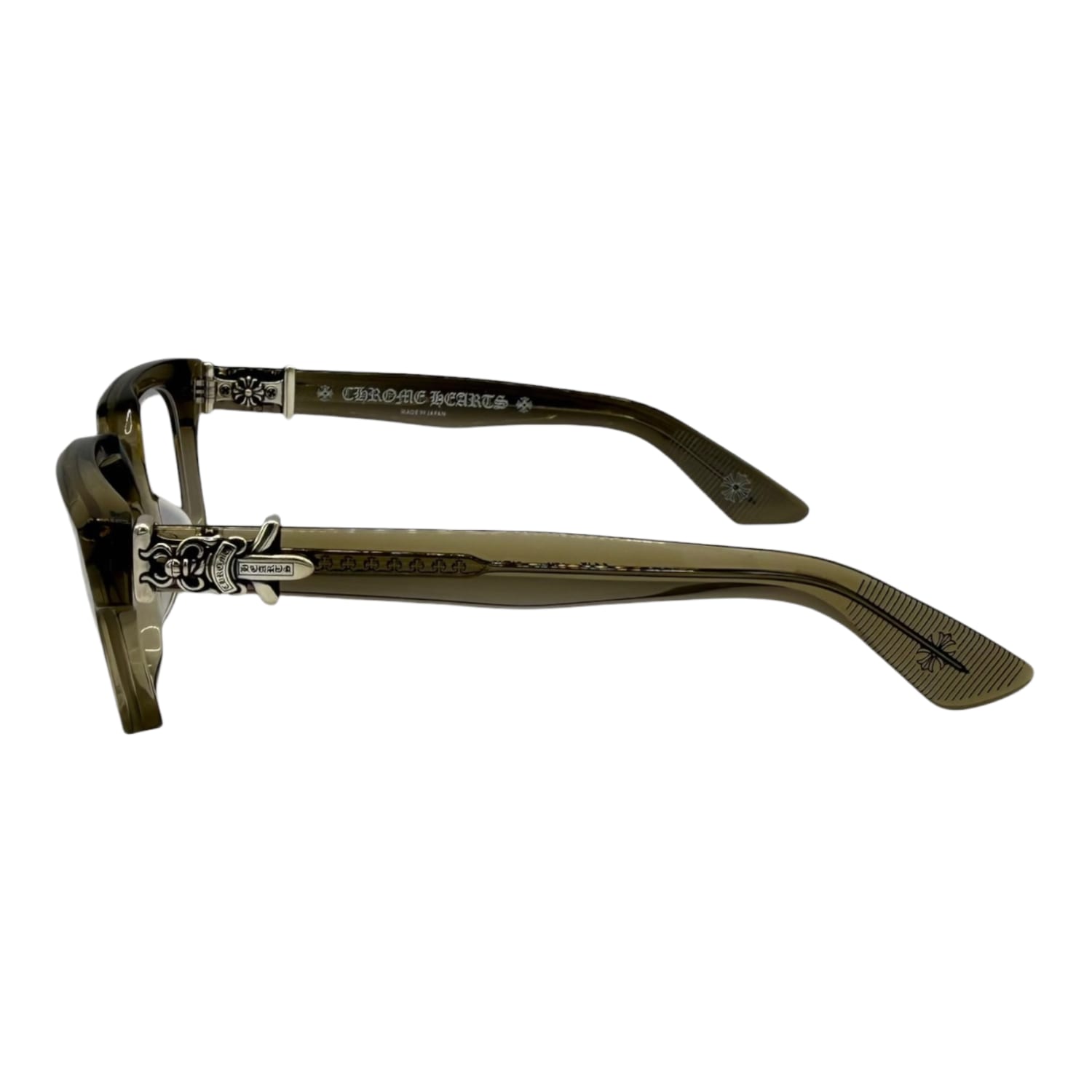Chrome Hearts Vagillionare II Army/Silver Glasses