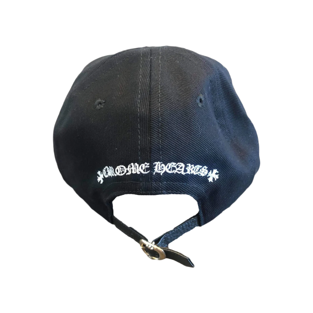 Chrome Hearts Matty Boy Chomper Leather Strapback Hat Black