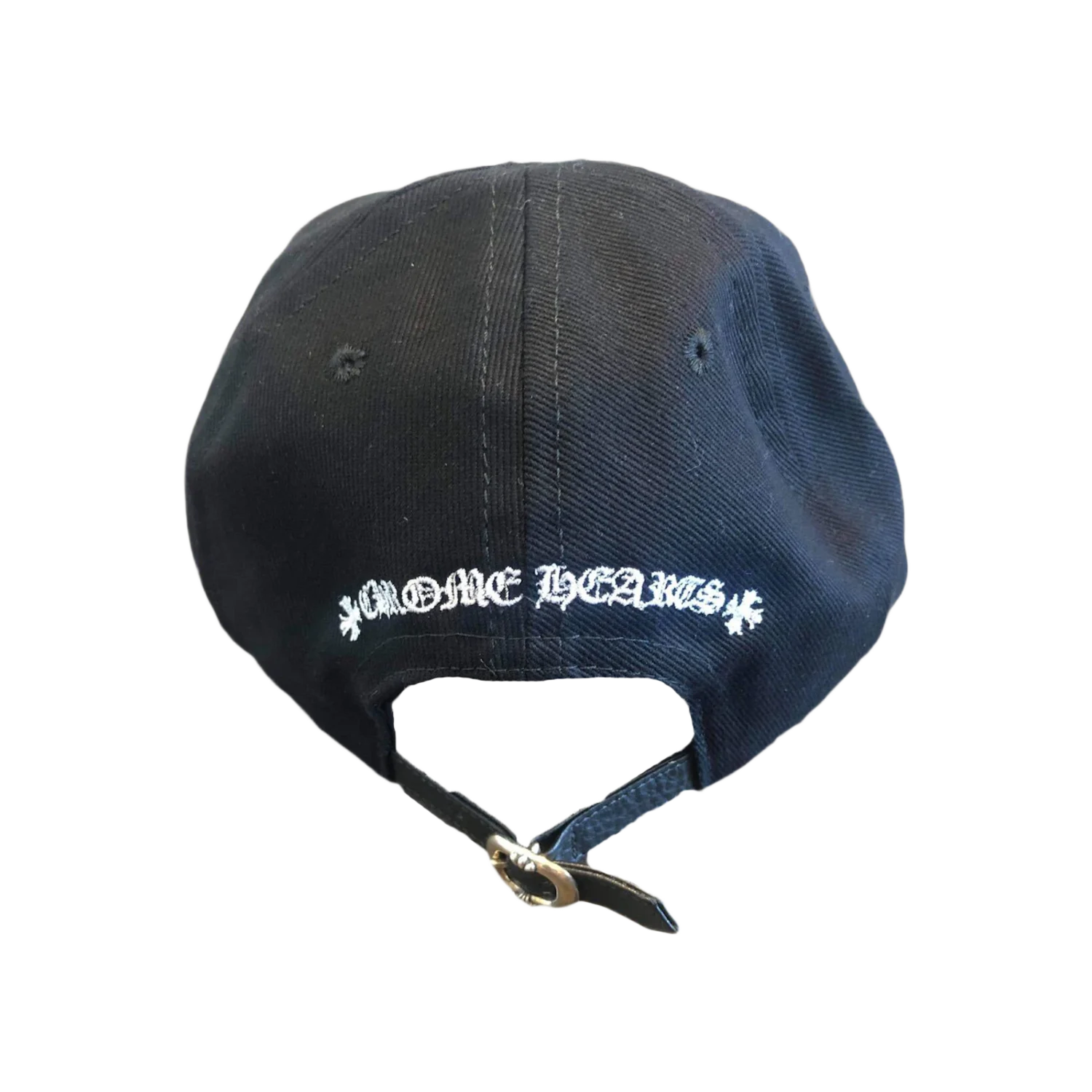 Chrome Hearts Matty Boy Chomper Leather Strapback Hat Black