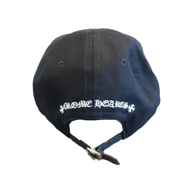 Chrome Hearts Matty Boy Chomper Leather Strapback Hat Black Main Image