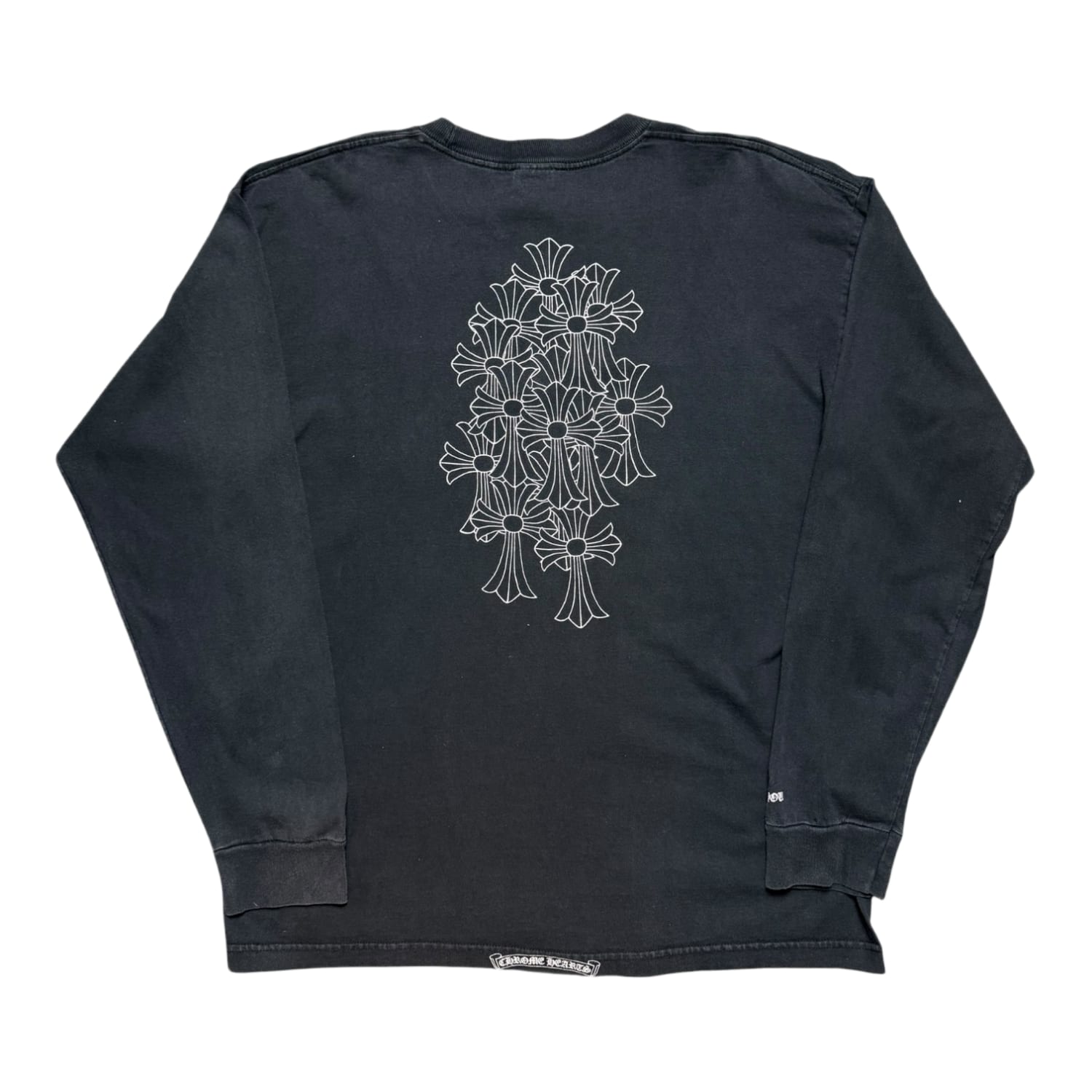Chrome Hearts Vintage Cemetery Logo Longsleeve T-Shirt