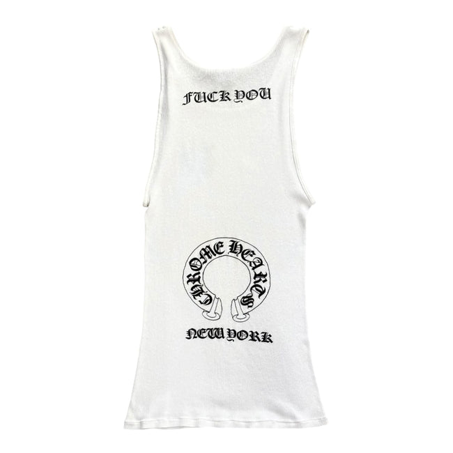 Chrome Hearts Vintage New York Exclusive Fuck You Tank Top White Hover Image