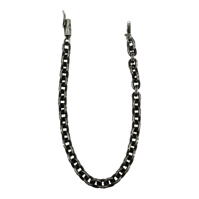 Chrome Hearts Silver Paper Chain Bracelet - 7 Inches Hover Image