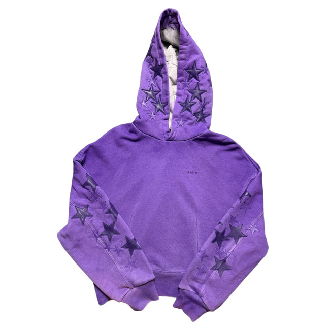 Amiri Star Patch Spray Paint Effect Hoodie Hover Image