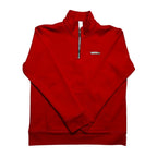 Chrome Hearts King Taco Embroidered Quarter Zip Red