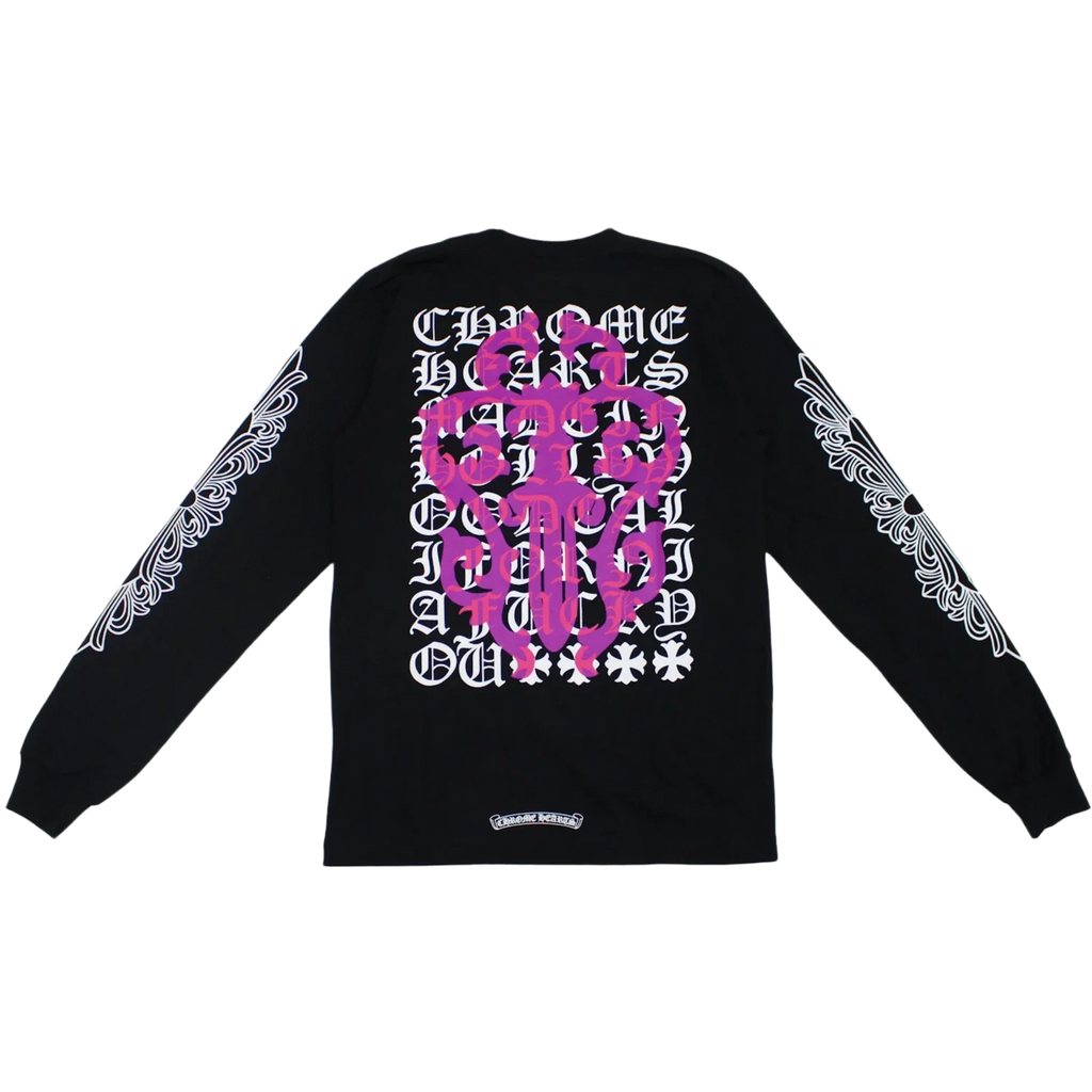 Chrome Hearts Eye Chart Dagger Longsleeve T-shirt Black