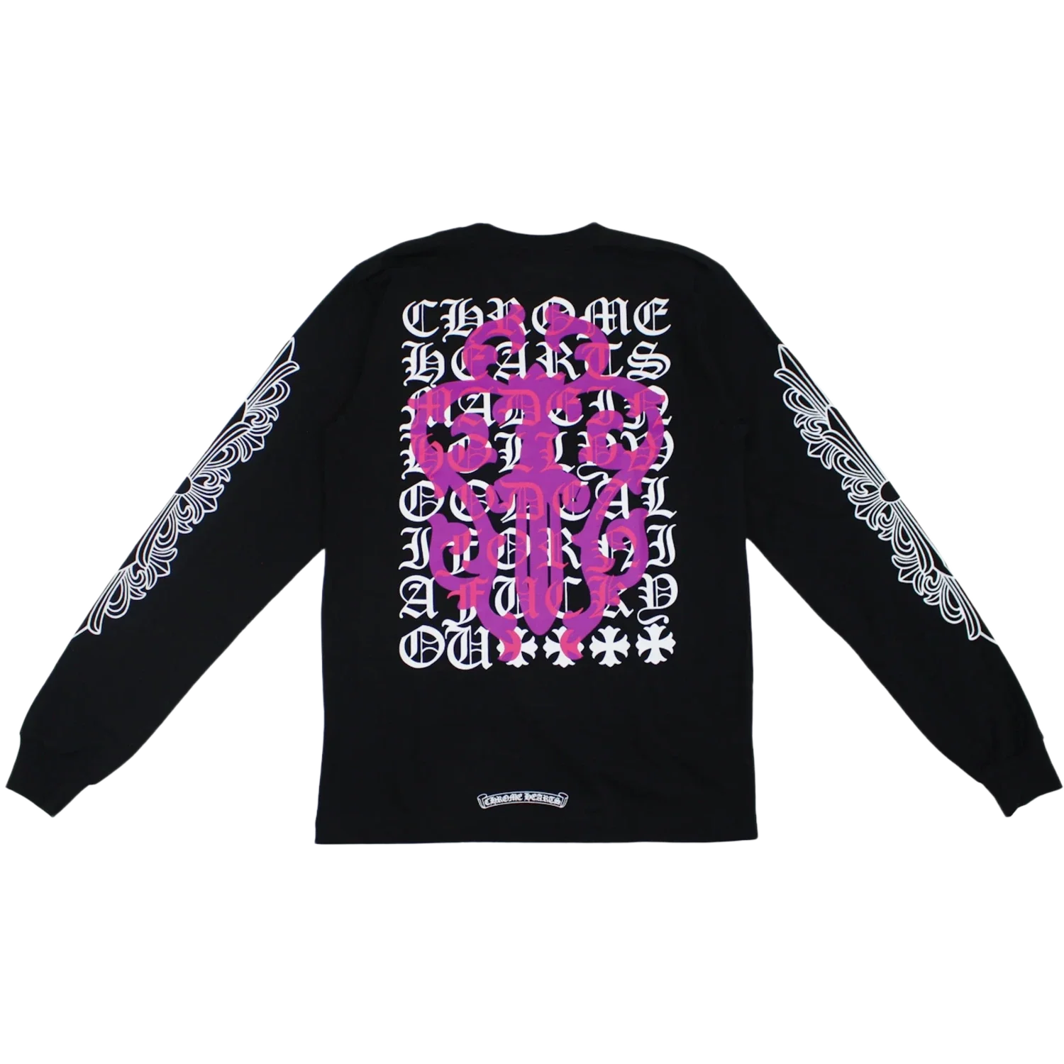 Chrome Hearts Eye Chart Dagger Longsleeve T-shirt Black