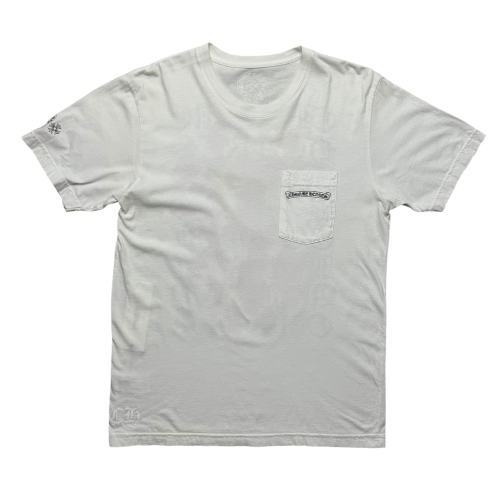 Chrome Hearts Eye Chart Dagger T-shirt White
