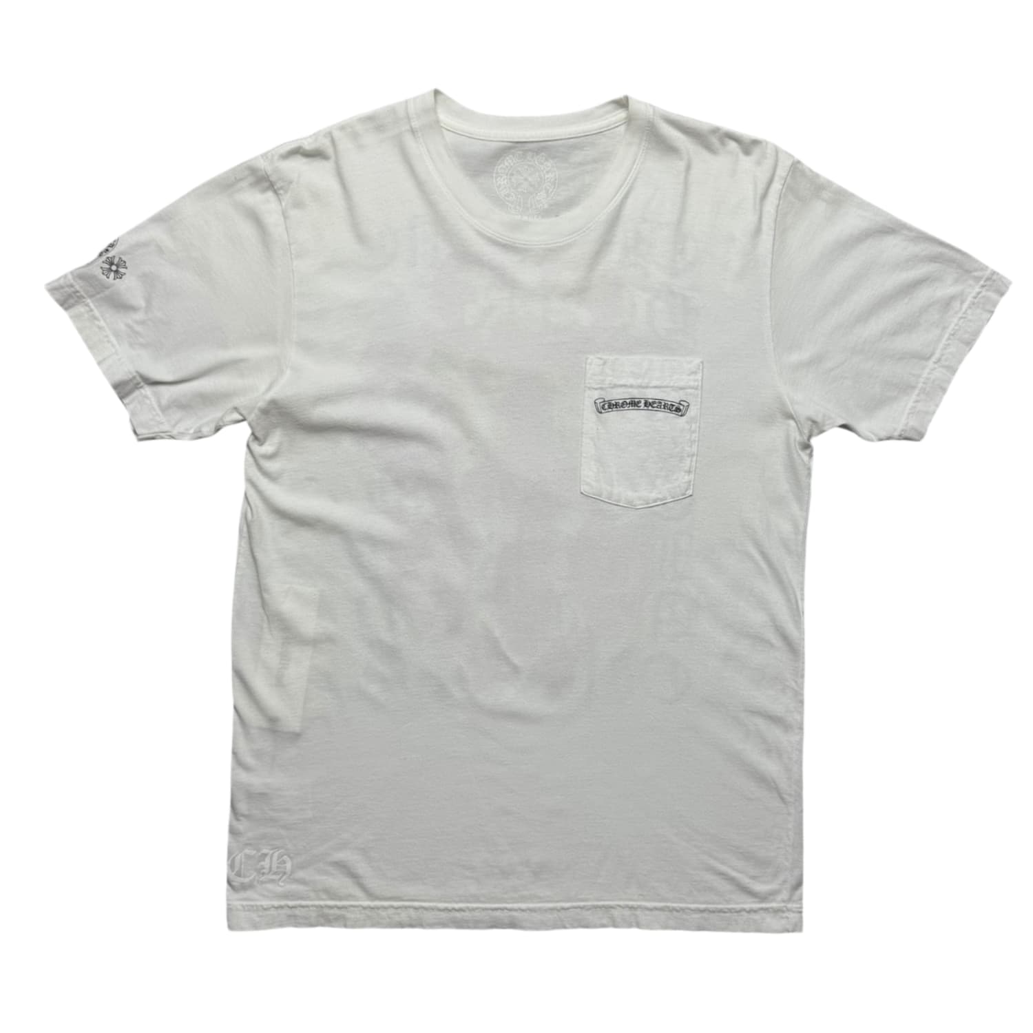 Chrome Hearts Eye Chart Dagger T-shirt White