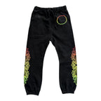 Chrome Hearts Gradient Floral Cross Sweatpants Black