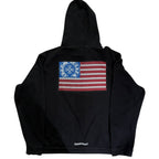 Chrome Hearts American Flag Horseshoe Hoodie Black/White/Multicolor