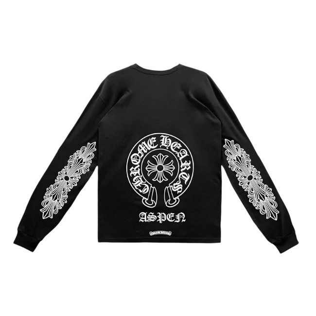 Chrome Hearts Aspen Floral Exclusive L/S T-shirt Black Hover Image