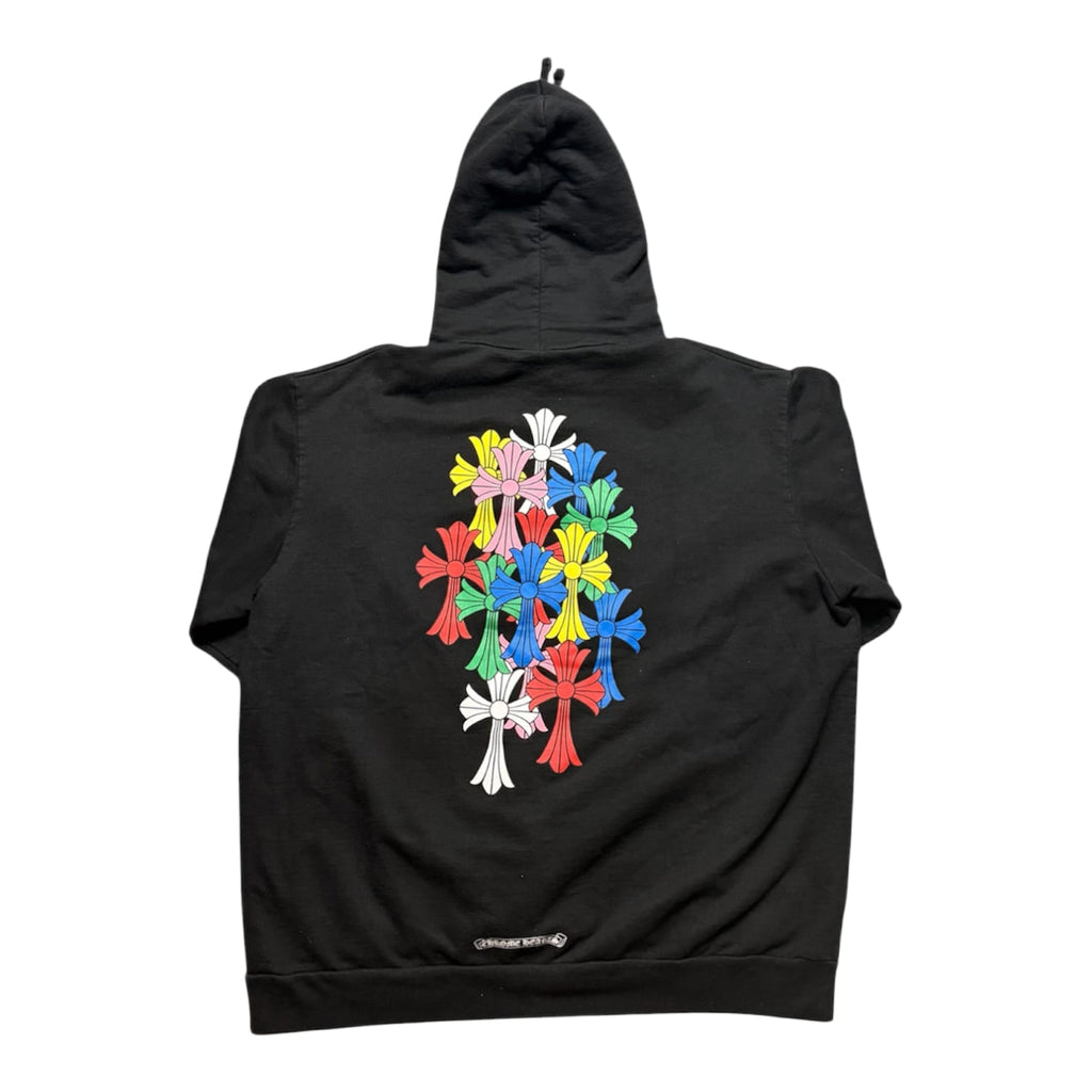 Chrome Hearts Multi Color Cross Cemetery Hoodie Black