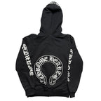 Chrome Hearts Fuck You Horseshoe Thermal Zip Up Hoodie Black