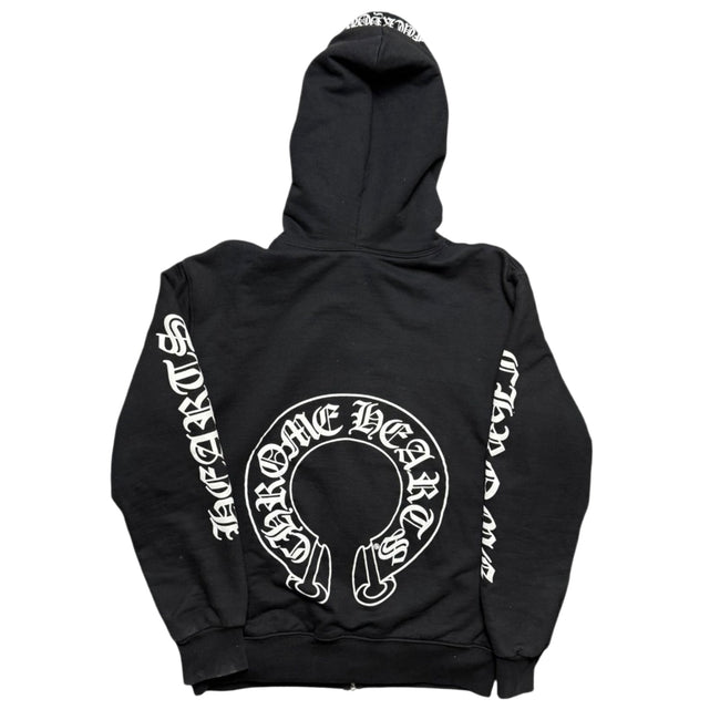 Chrome Hearts Fuck You Horseshoe Thermal Zip Up Hoodie Black Main Image