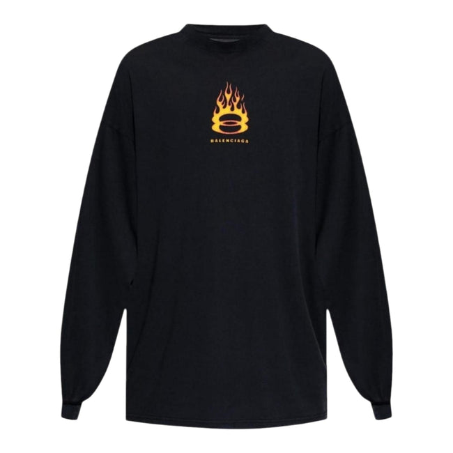 Balenciaga Burning Unity L/S Black Hover Image