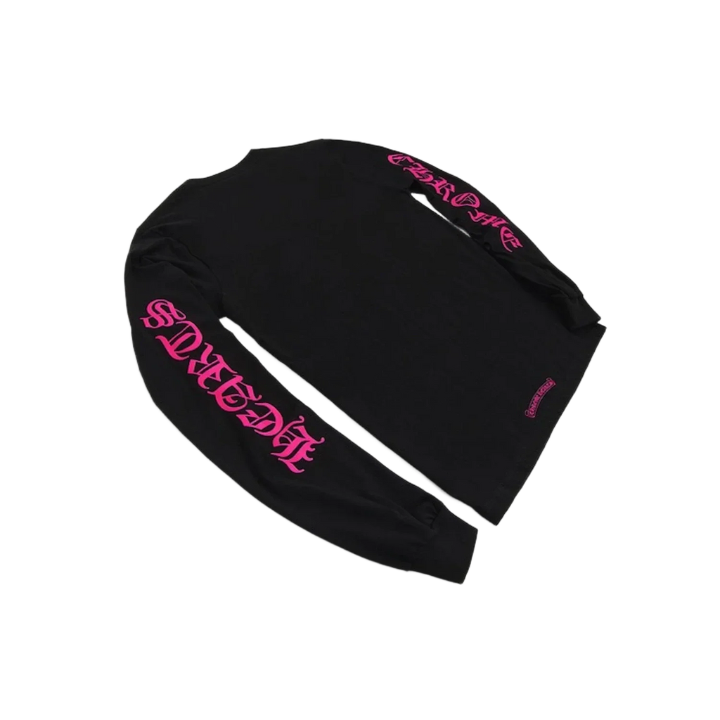 Chrome Hearts Long Sleeve Pocket Crew Hot Pink/Black