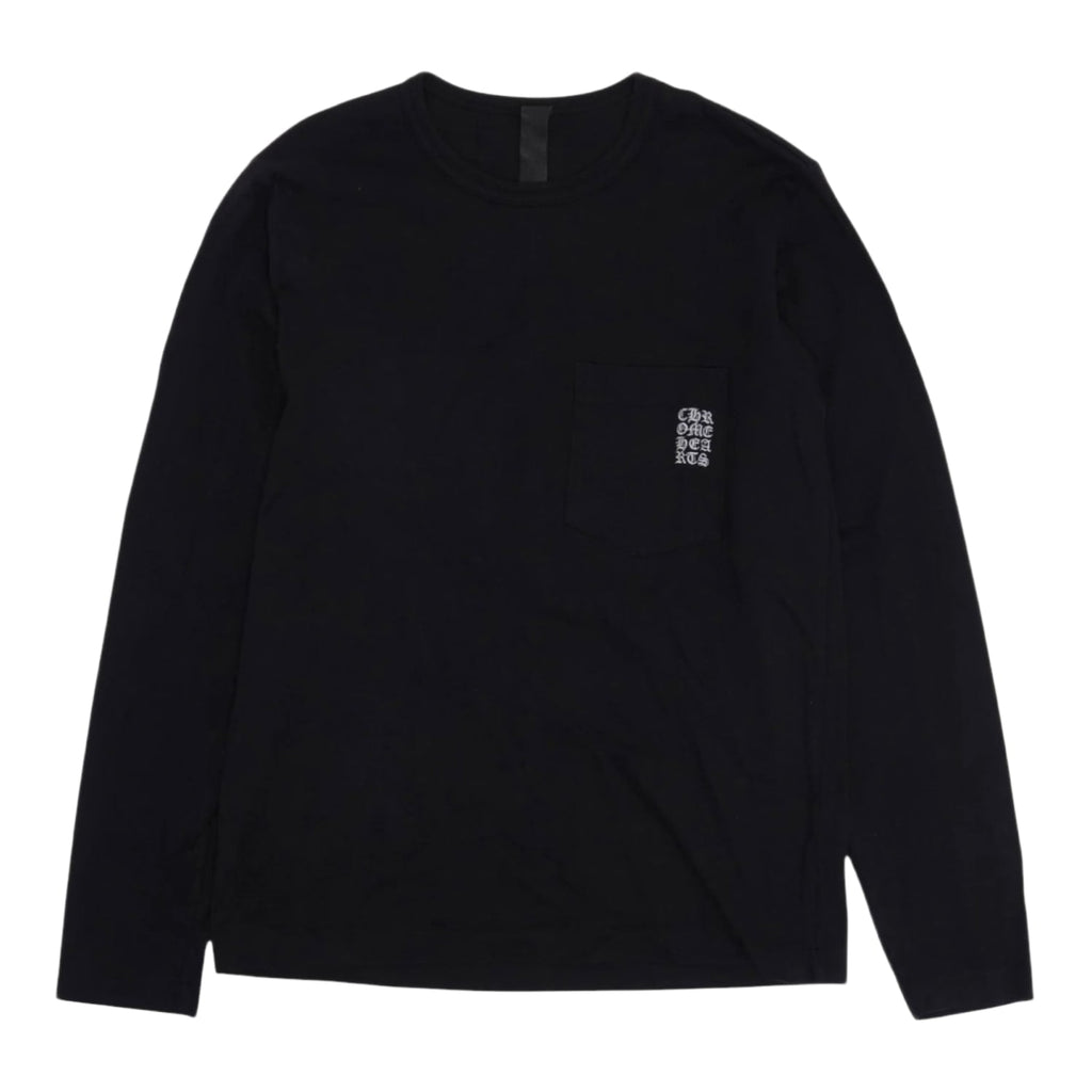 Chrome Hearts Embroidered Eyechart L/S Shirt Black