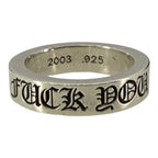 Chrome Hearts Silver Fuck You Ring - US Size 9