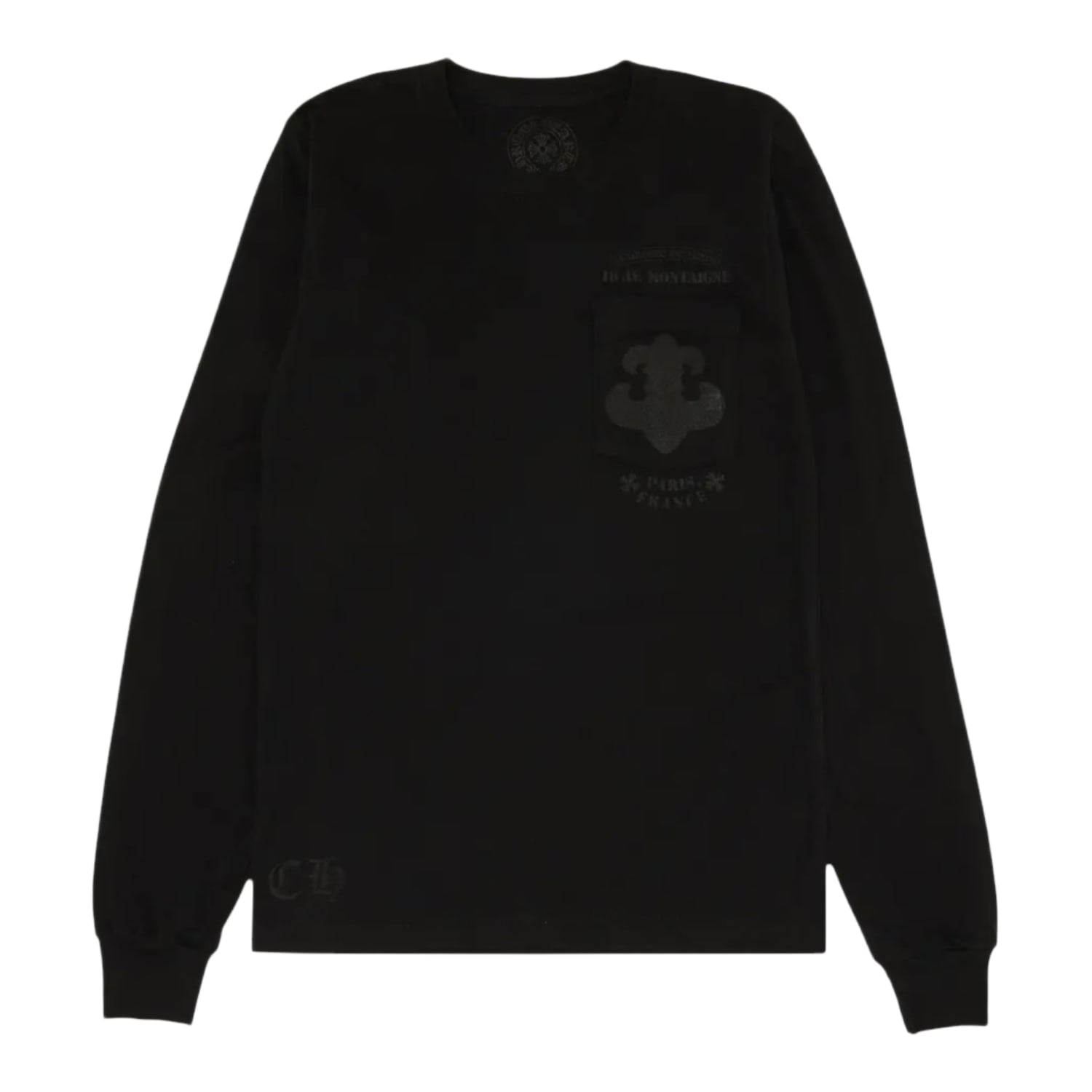 Chrome Hearts Paris Exclusive Fleur Long-Sleeve T-Shirt Black