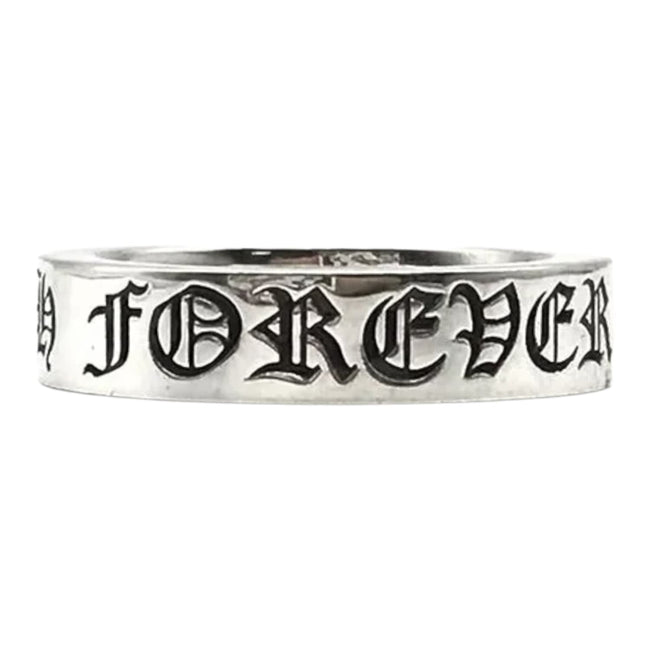 Chrome Hearts Silver Forever Ring - US Size 9.5 Hover Image