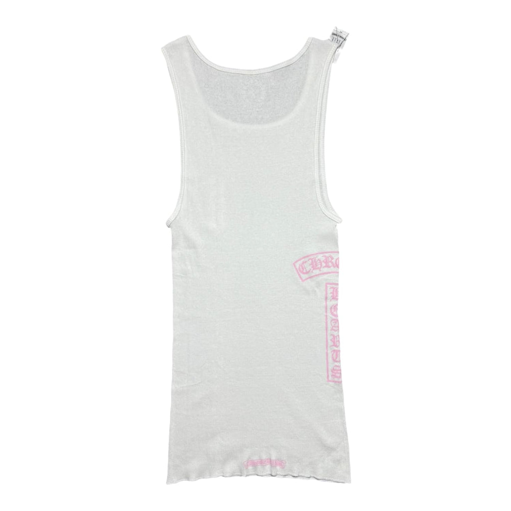 Chrome Hearts T Bar Rib Tank White/Pink
