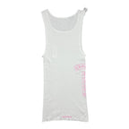 Chrome Hearts T Bar Rib Tank White/Pink