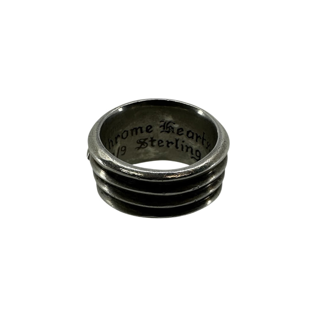 Chrome Hearts Diamond Silver Dagger Ring - US Size 9