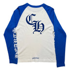 Chrome Hearts Baseball Raglan T-Shirt Blue/White