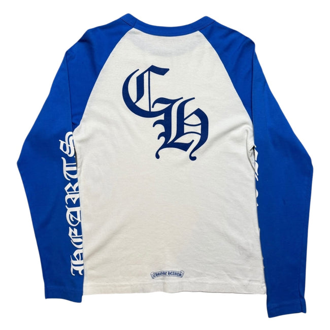 Chrome Hearts Baseball Raglan T-Shirt Blue/White Main Image