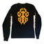 Chrome Hearts Yellow Dagger Script L/s T-shirt Black