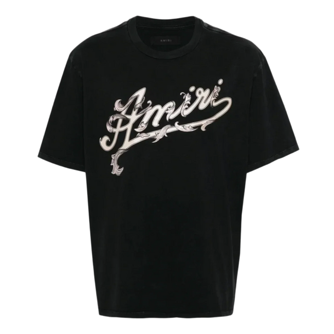 Amiri Filigree Logo T-Shirt Black Hover Image